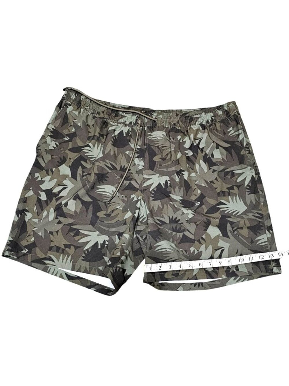 Goodfellow & Co Mens XL Green Camo Swim Trunks With Mesh Lining & Zipper Pocket - Picture 13 of 14
